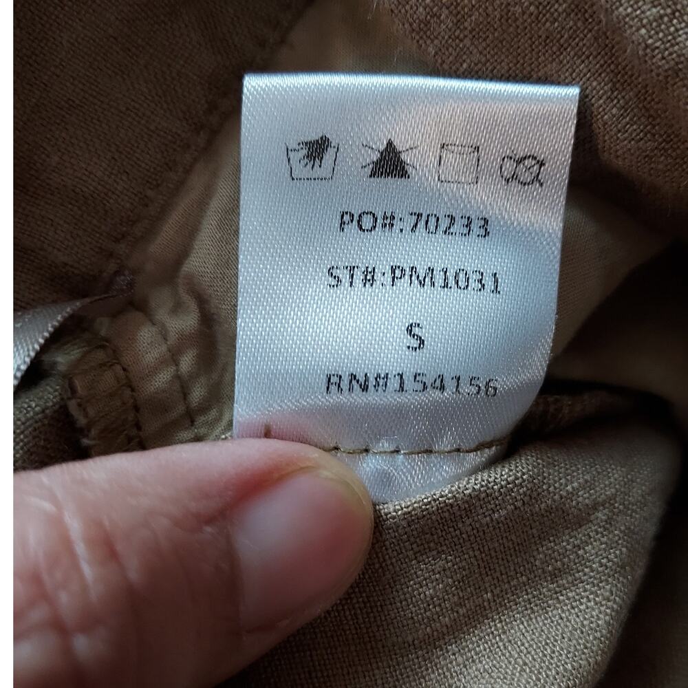 All:Row Beige Linen Long Shorts 8" Inseam Size S - Picture 10 of 10